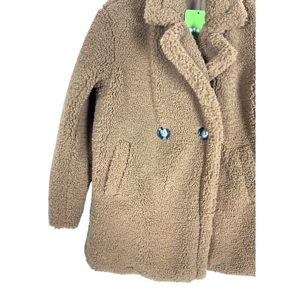 Apparis Kids Anouch Sherpa Teddy Coat in Camel Size 16 NWT - Picture 3 of 7